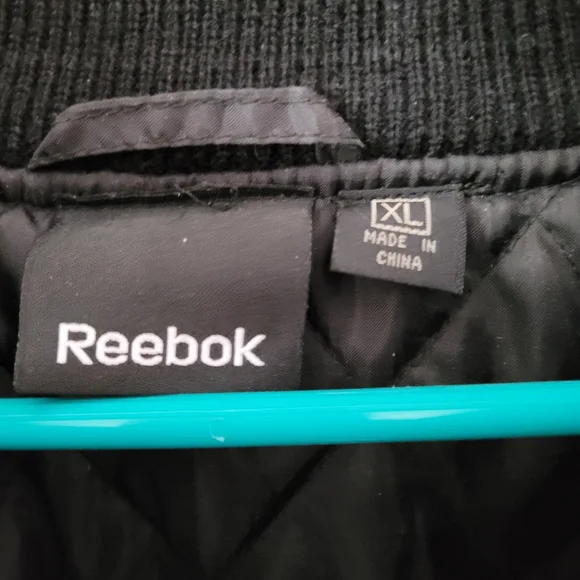 Reebok Superbowl XLIV  Jacket Size XL Saints vs Colts 2010 Black Quilted Logo - Picture 7 of 7